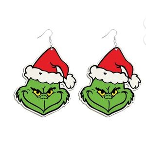 NWOT Grinch Christmas Earrings